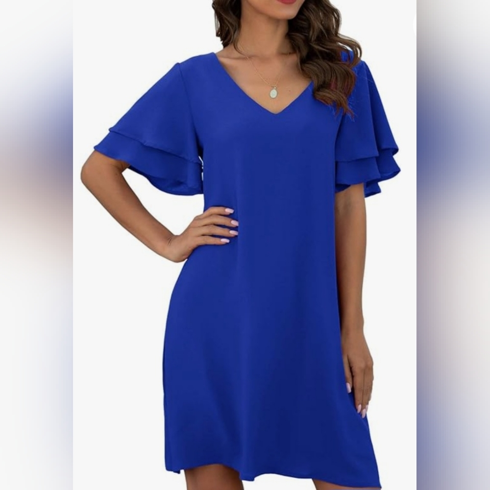 Women's casual loose mini dress